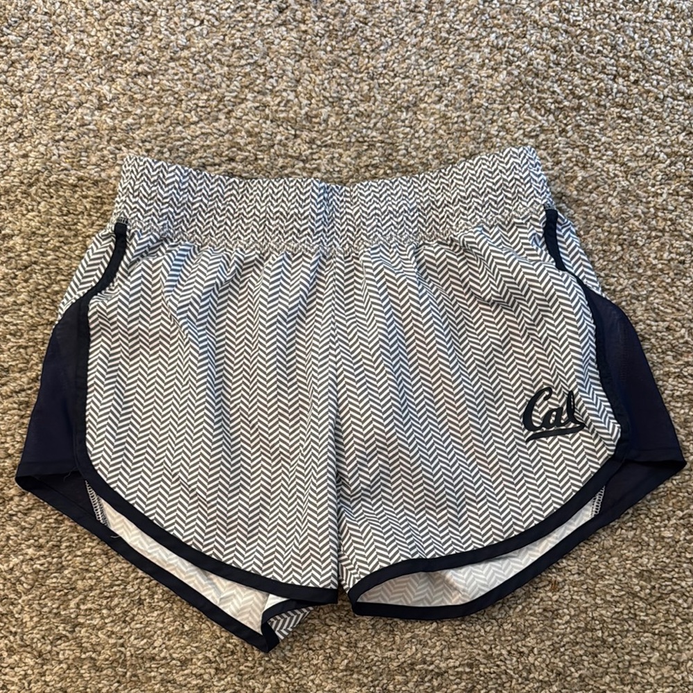 Women's Chevron Patterned Shorts (Cal/UC Berkeley Branded) - Navy and White